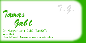 tamas gabl business card